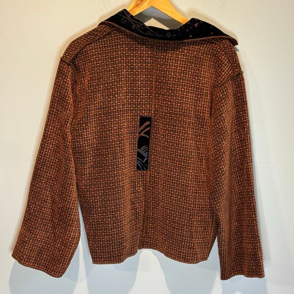 Vintage K.D. Spring Textured One Button Blazer Jacket - size Small - Picture 6 of 7